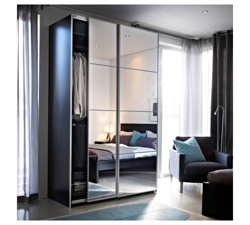 4 panele do ramy drzwi przesuwanych, lustro AULI 705.877.47