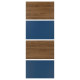 4 panele do ramy drzwi przesuwanych, orzech/niebieski MEHAMN 706.057.46