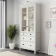 Witryna z 3 szufladami, biała bejca HEMNES 503.717.72
