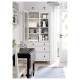 Witryna z 3 szufladami, biała bejca HEMNES 503.717.72