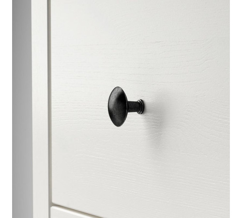 Witryna z 3 szufladami, biała bejca/jasnobrązowy HEMNES 504.135.07