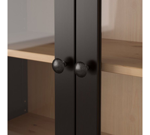 Witryna z 3 szufladami, czarnybrąz/jasnobrązowy HEMNES 504.522.97