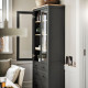 Witryna z 3 szufladami, czarnybrąz/jasnobrązowy HEMNES 504.522.97