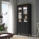 Witryna z 3 szufladami, czarnybrąz/jasnobrązowy HEMNES 504.522.97