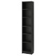 Regał, czarny imit. dębu BILLY 704.773.34