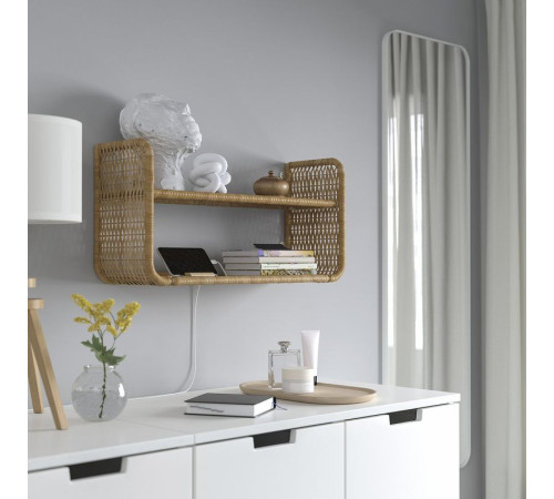 Półka ścienna, rattan FRYKSÅS 105.493.48
