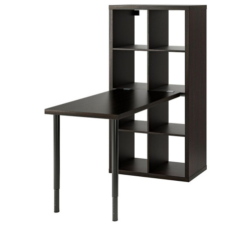 Biurko, czarny/czarnybrąz KALLAX / LINNMON 494.817.00