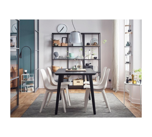 Regał, czarnobrąz/szkło VITTSJÖ 599.026.58