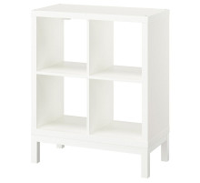 Regał z ramą nośną, biały/biały KALLAX 894.426.41
