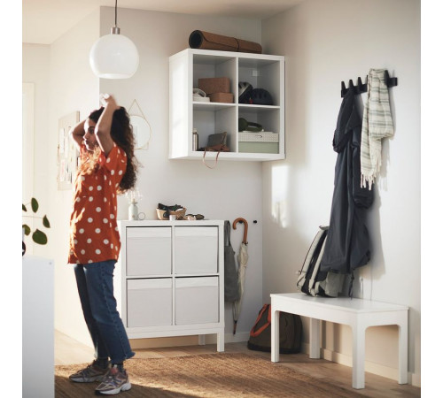 Regał z ramą nośną, biały/biały KALLAX 894.426.41