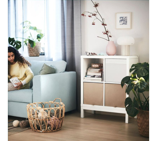 Regał z ramą nośną, biały/biały KALLAX 894.426.41