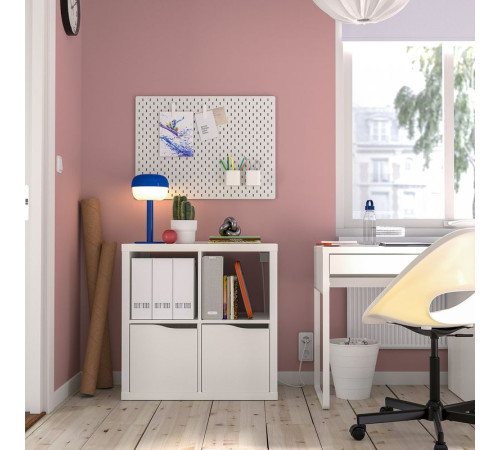 Regał, z 2 drzwi/fala biały KALLAX 895.638.93
