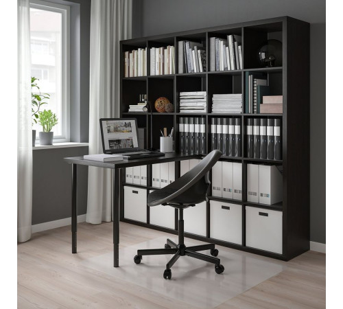 Biurko, czarny/czarnybrąz KALLAX / LINNMON 994.816.94
