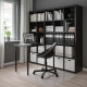 Biurko, czarny/czarnybrąz KALLAX / LINNMON 994.816.94