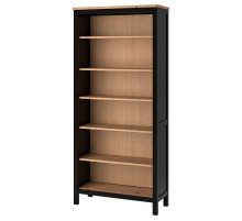 Regał, czarnybrąz/jasnobrązowy HEMNES 204.522.94