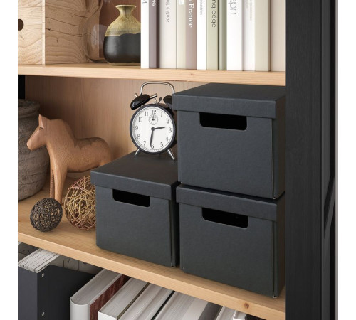 Regał, czarnybrąz/jasnobrązowy HEMNES 204.522.94
