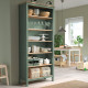 Regał, szarozielony/bejca jasnobrązowa HEMNES 405.961.59