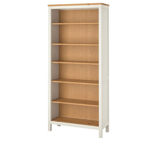 Regał, biała bejca/jasnobrązowy HEMNES 604.135.02