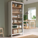 Regał, biała bejca/jasnobrązowy HEMNES 604.135.02