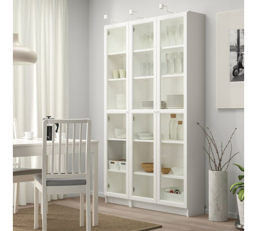 Witryna, biały BILLY / OXBERG 692.818.04