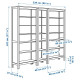 Regał, biała bejca HEMNES 792.311.54