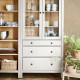 Kombinacja regałowa z drzw/szuf, biały/bejca jasnobrązowa HEMNES 796.499.82