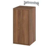 Szafka ścienna z 1 półką/drzwiami, brązowy orzech EKET 395.903.80