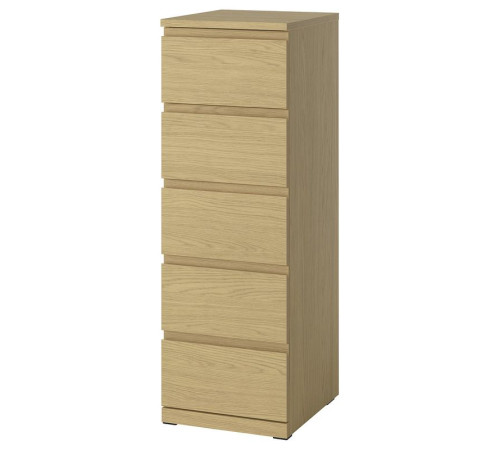 Komoda, 5 szuflad, imit. dębu STORKLINTA 006.275.39