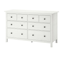 Komoda, 8 szuflad, biała bejca HEMNES 102.392.80