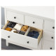 Комод, 8 ящиков, белая морилка, HEMNES 102.392.80