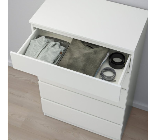 Комод, 5 ящиков, белый KULLEN 203.936.62