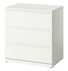 Komoda, 3 szuflady, biały STORKLINTA 306.275.33