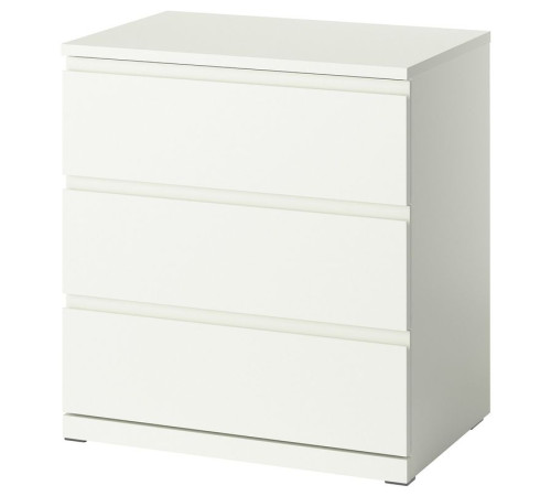 Komoda, 3 szuflady, biały STORKLINTA 306.275.33