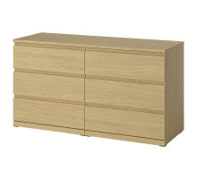 Komoda, 6 szuflad, imit. dębu STORKLINTA 306.275.47