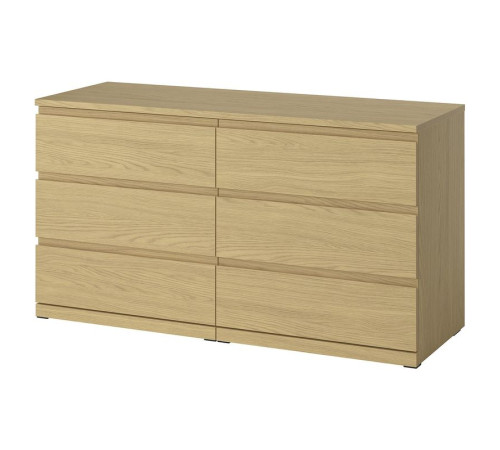 Комод, 6 ящиков, имитация дуба STORKLINTA 306.275.47