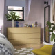 Комод, 6 ящиков, имитация дуба STORKLINTA 306.275.47