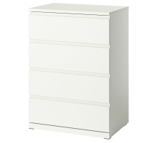 Komoda, 4 szuflady, biały STORKLINTA 406.275.37