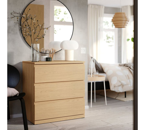 Komoda, 3 szuflady, imit. dębu STORKLINTA 706.275.31