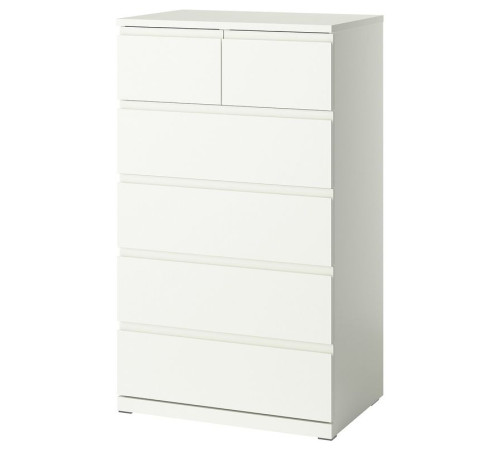 Komoda, 6 szuflad, biały STORKLINTA 706.275.45