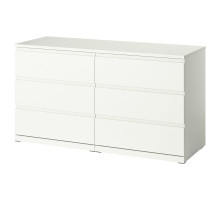 Комод, 6 ящиков, белый STORKLINTA 706.275.50
