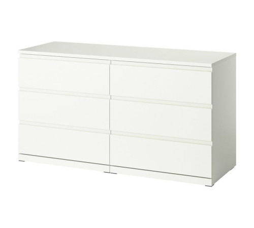 Komoda, 6 szuflad, biały STORKLINTA 706.275.50
