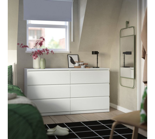 Komoda, 6 szuflad, biały STORKLINTA 706.275.50