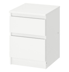 Komoda, 2 szuflady, biały KULLEN 803.092.41