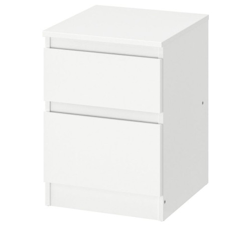 Komoda, 2 szuflady, biały KULLEN 803.092.41