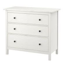 Komoda, 3 szuflady, biała bejca HEMNES 804.247.45