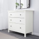 Комод, 3 ящика, белая морилка HEMNES 804.247.45