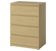 Komoda, 4 szuflady, imit. dębu STORKLINTA 806.275.35
