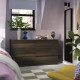 Komoda, 6 szuflad, ciemnobrązowy/imit. dębu STORKLINTA 806.275.59