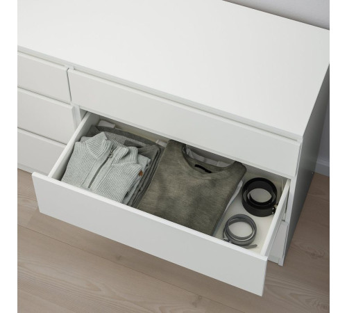 Комод, 6 ящиков, белый KULLEN 903.092.45
