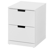 Комод, 2 ящика, белый NORDLI 092.398.27